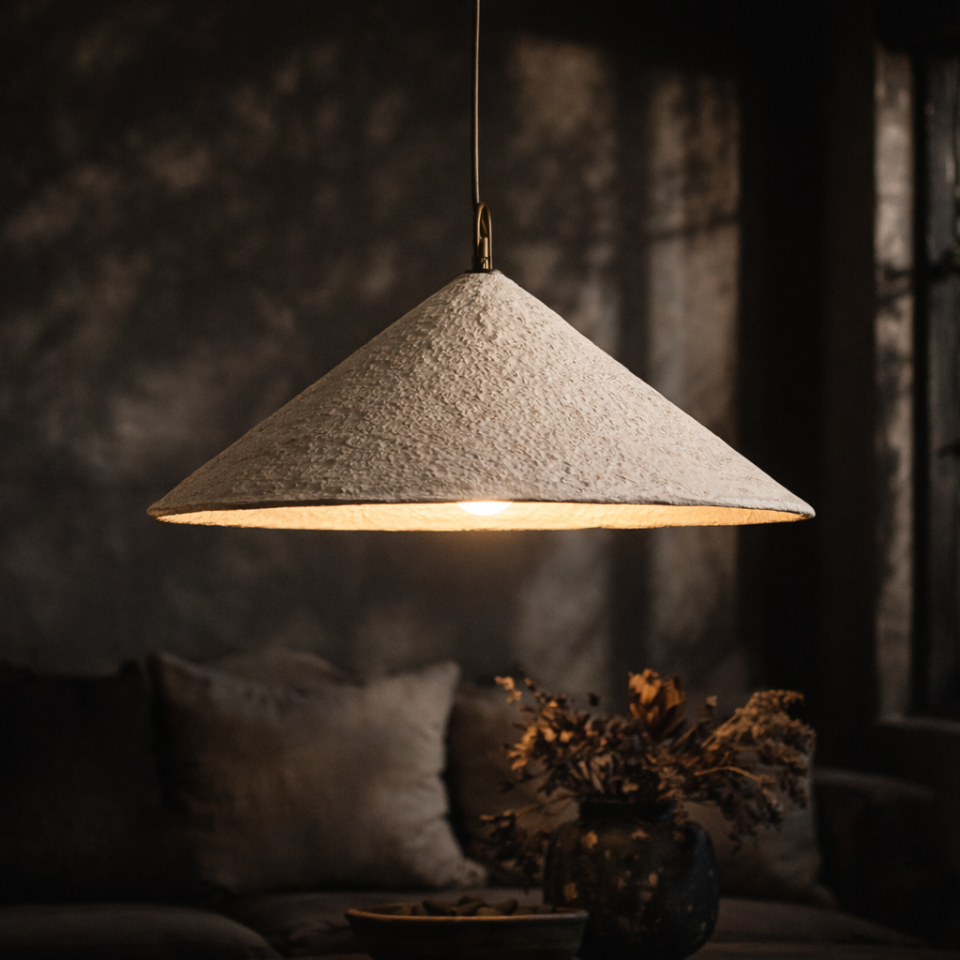 Khufu Pendant | Sculptural Composite | Light Roast Uniqwa Collections