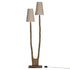Kira Floor Lamp | Sculptural Composite | Dark Roast Uniqwa Collections