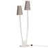 Kira Floor Lamp | Sculptural Composite | Light Roast Uniqwa Collections