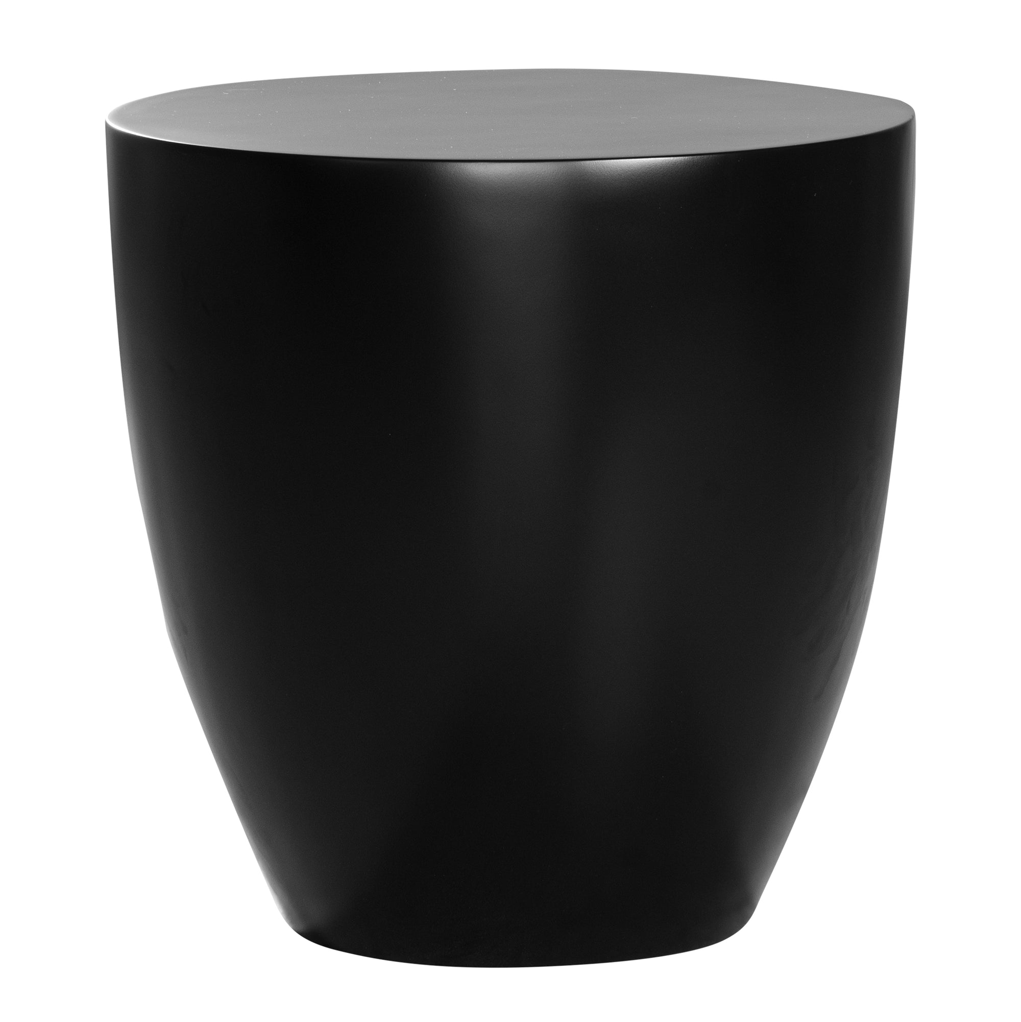 Klop Palm Cut Side Table | Resin Black Uniqwa Collections