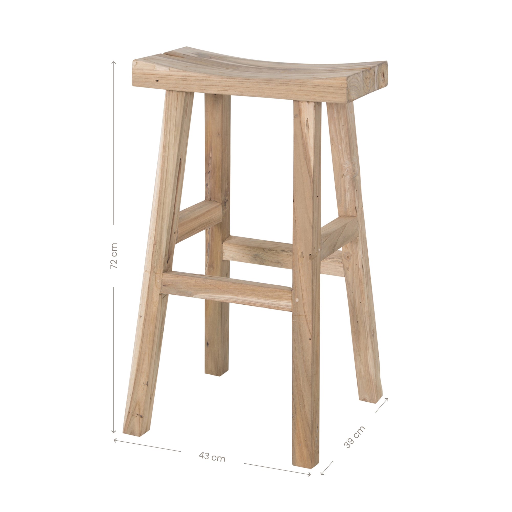 Kusina Barstool | Teak Uniqwa Collections