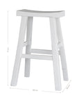 Kusina Barstool | Elm | White Uniqwa Collections
