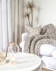 100% Organic Wool Plaid | Light Grey Last Chance Collection