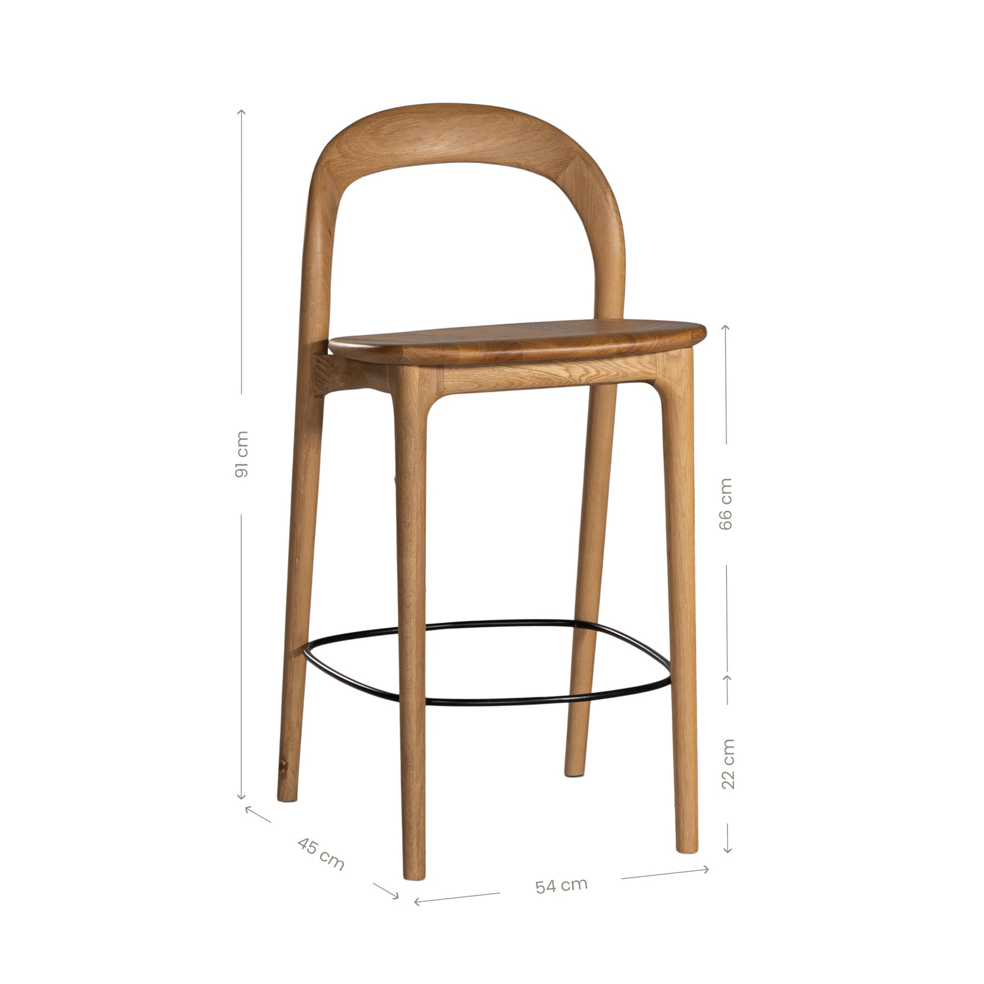 Loki Oak Barchair Uniqwa Collections