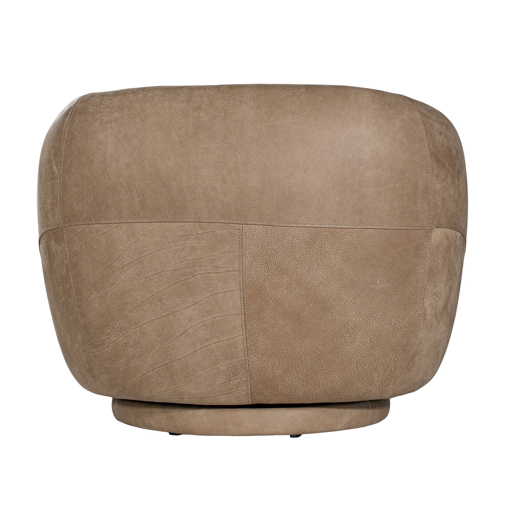 Lucca Swivel Chair | Buffalo Leather | Enoki Brown Uniqwa Collections