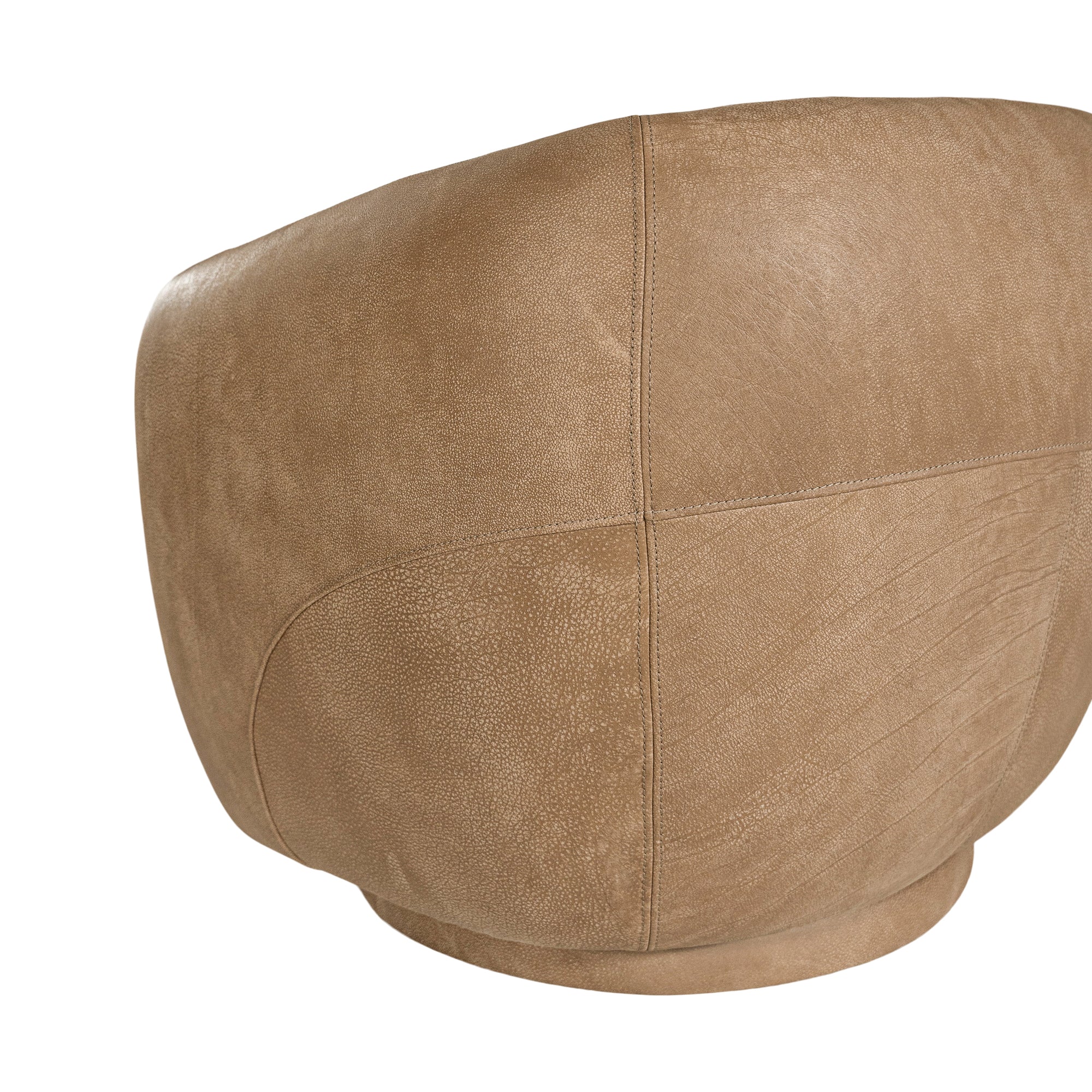 Lucca Swivel Chair | Buffalo Leather | Savannah Nut Uniqwa Collections