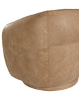 Lucca Swivel Chair | Buffalo Leather | Savannah Nut Uniqwa Collections