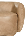 Lucca Swivel Chair | Buffalo Leather | Savannah Nut Uniqwa Collections