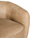Lucca Swivel Chair | Buffalo Leather | Savannah Nut Uniqwa Collections