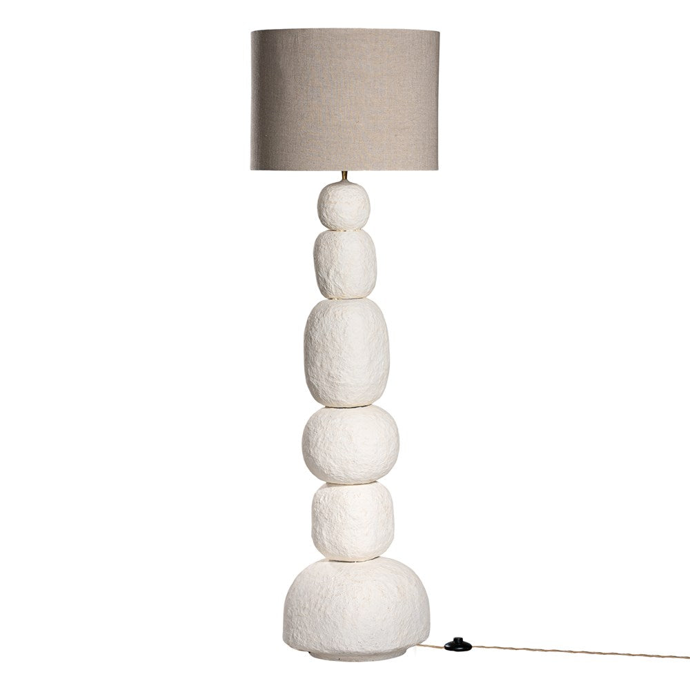 Lulah Floor Lamp | Light Roast Base with Shade Uniqwa Collections