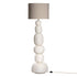 Lulah Floor Light | Sculptural Composite | Light Roast Base with Shade Uniqwa Collections