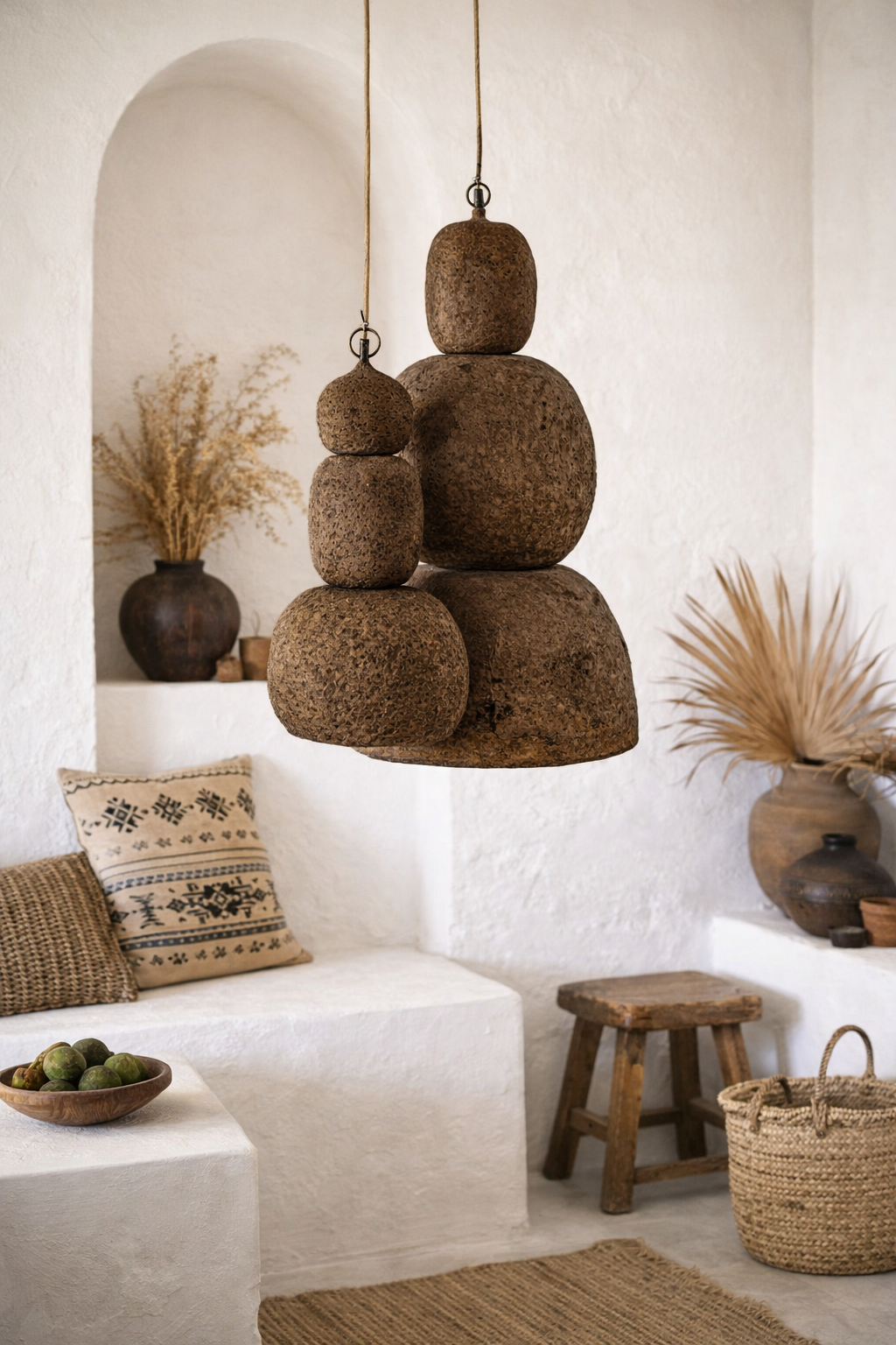 Lulah Pendant | Sculptural Composite | Dark Roast Uniqwa Collections