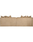 Malta Four Seater Leather Sofa | Cashew Uniqwa Collections