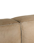 Malta Four Seater Leather Sofa | Cashew Uniqwa Collections