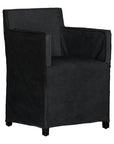 Mahola Leather Dining Chair | Black Uniqwa Collections