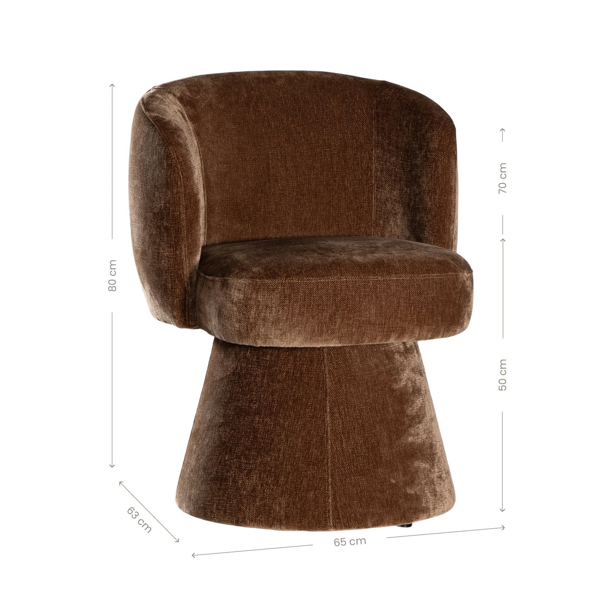 Malfi Swivel Chair | Bronze Uniqwa Collections