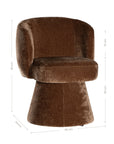 Malfi Swivel Chair | Bronze Uniqwa Collections