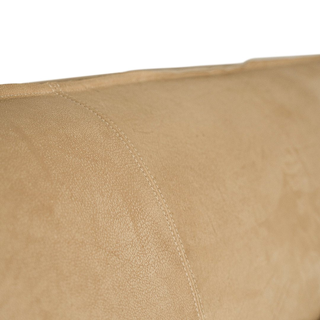 Mallorca Bed | Aniline Leather | Cashew Uniqwa Collections