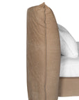 Mallorca Bed | Leather | Enoki Brown Uniqwa Collections