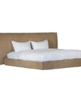 Mallorca Bed | Leather | Enoki Brown Uniqwa Collections