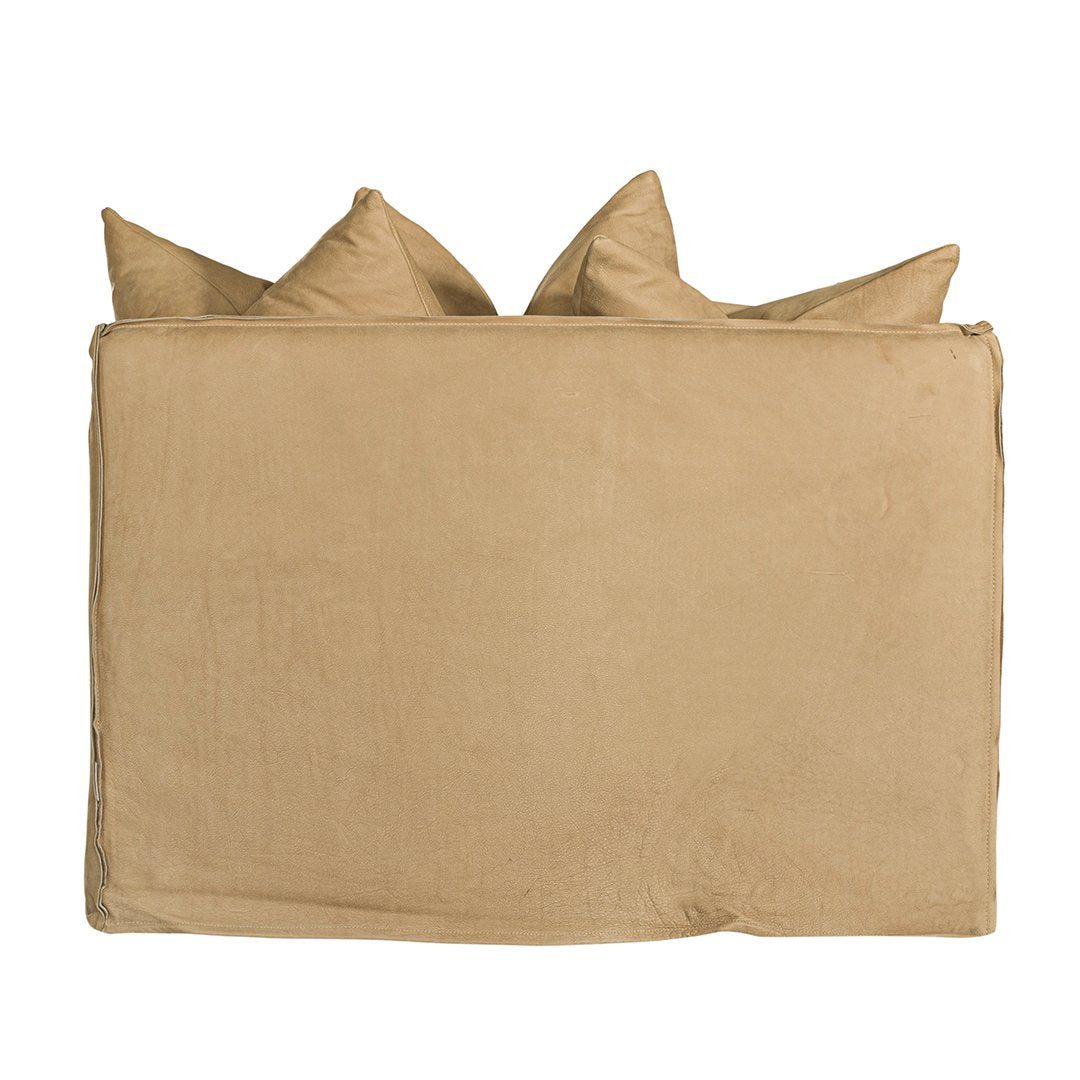 Mallorca One Seater Sofa | Aniline Leather | Cashew Uniqwa Collections