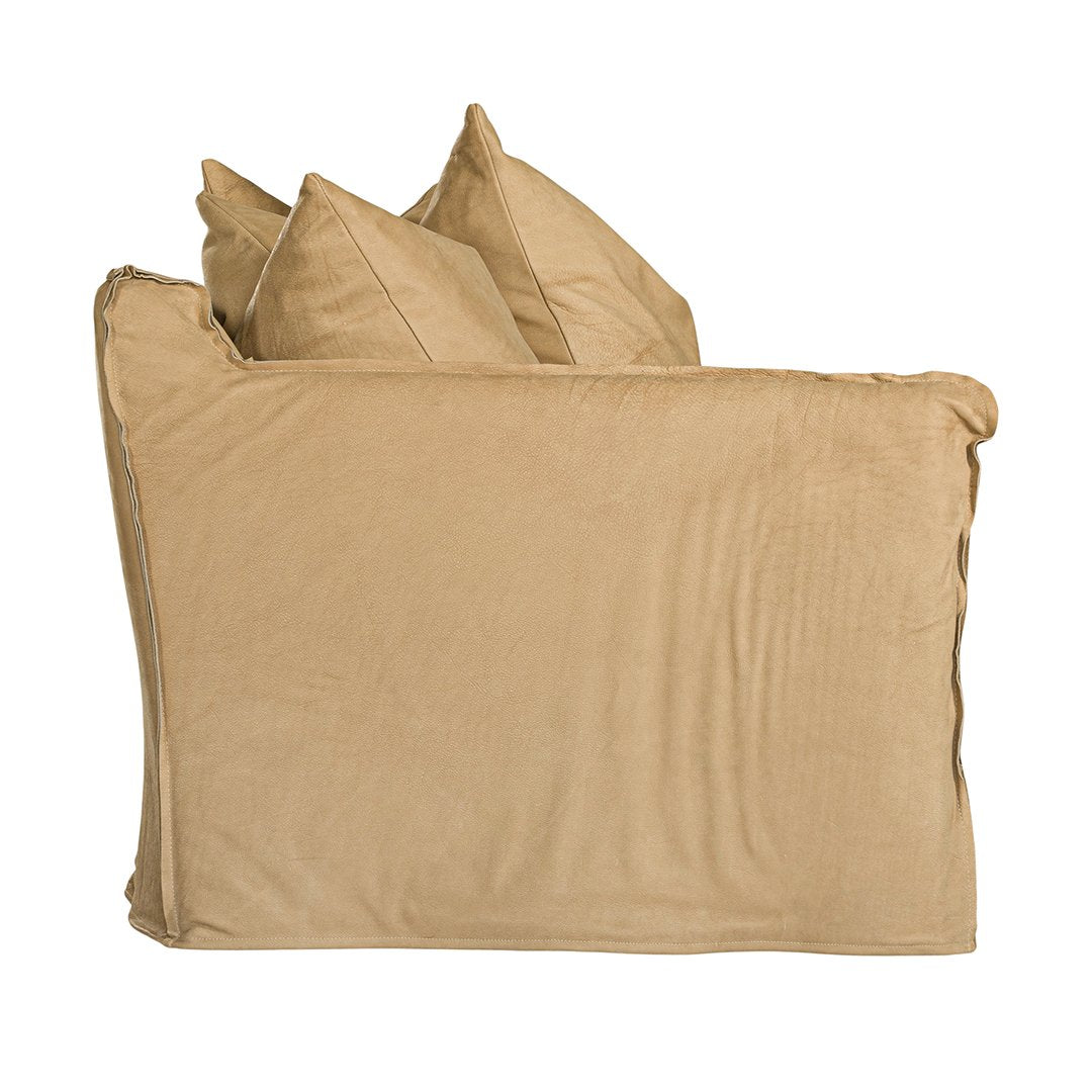 Mallorca One Seater Sofa | Aniline Leather | Cashew Uniqwa Collections