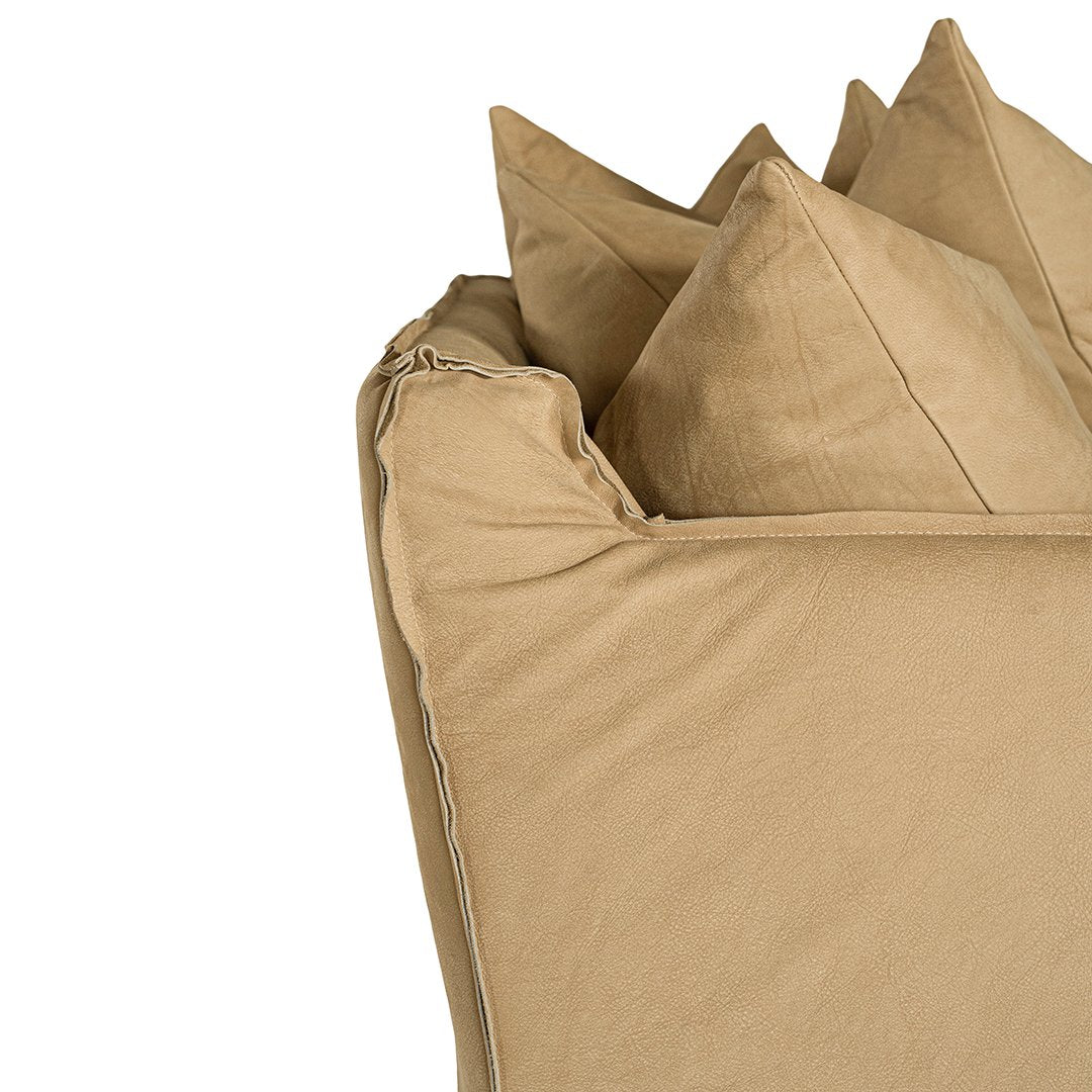 Mallorca One Seater Sofa | Aniline Leather | Cashew Uniqwa Collections