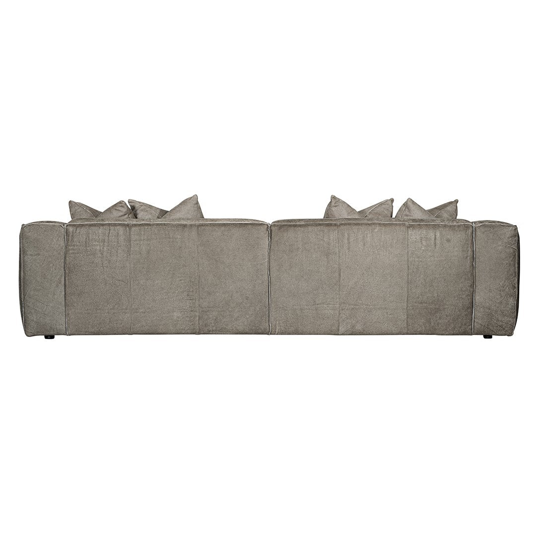 Malta Sofa | Buffalo Leather | Earthy Grey Uniqwa Collections
