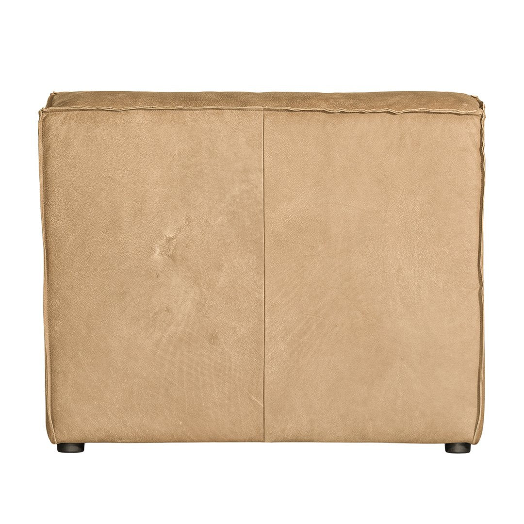 Manson Modular Sofa | Aniline Leather | Cashew Uniqwa Collections