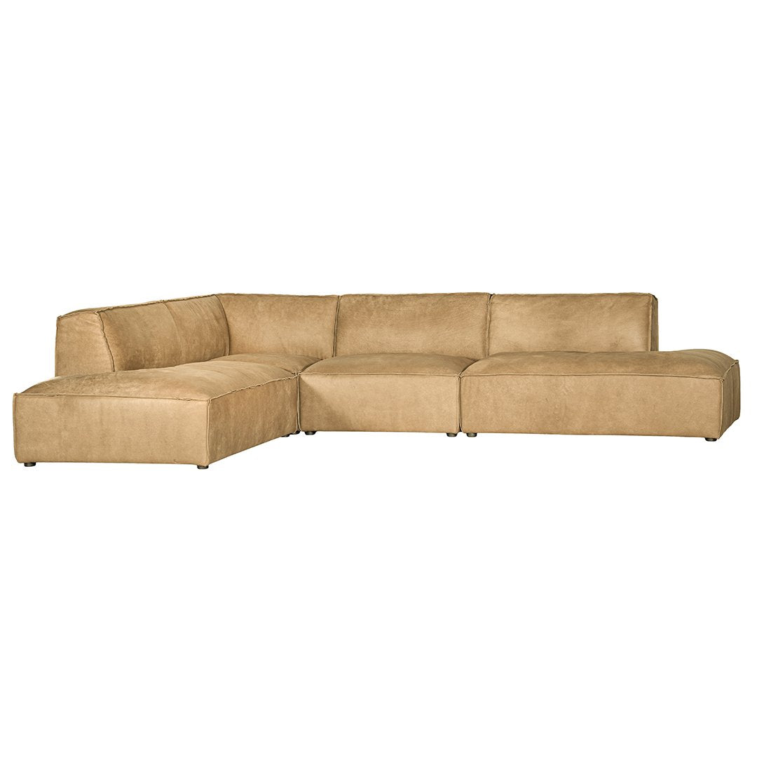 Manson Modular Sofa | Aniline Leather | Cashew Uniqwa Collections