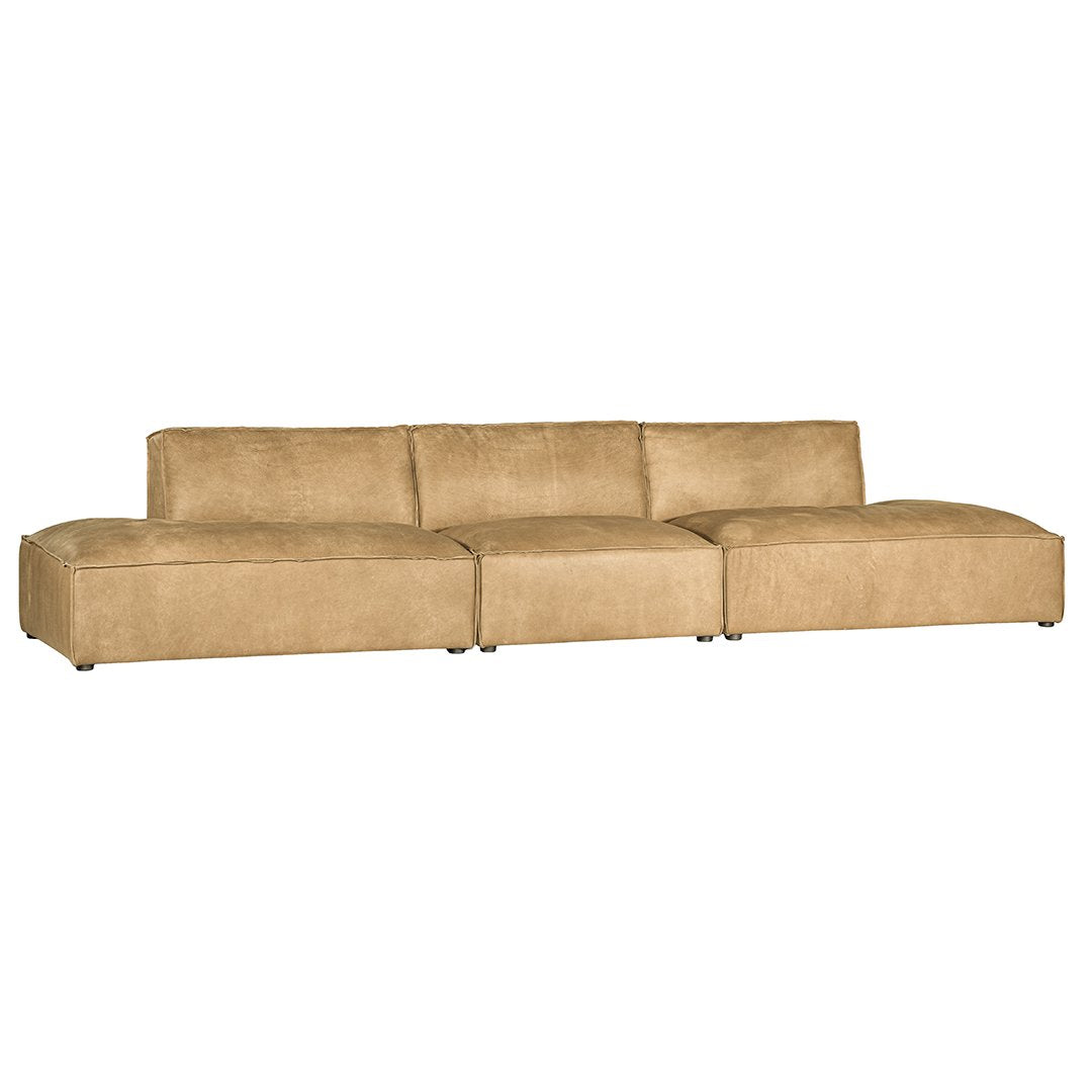 Manson Modular Sofa | Aniline Leather | Cashew Uniqwa Collections