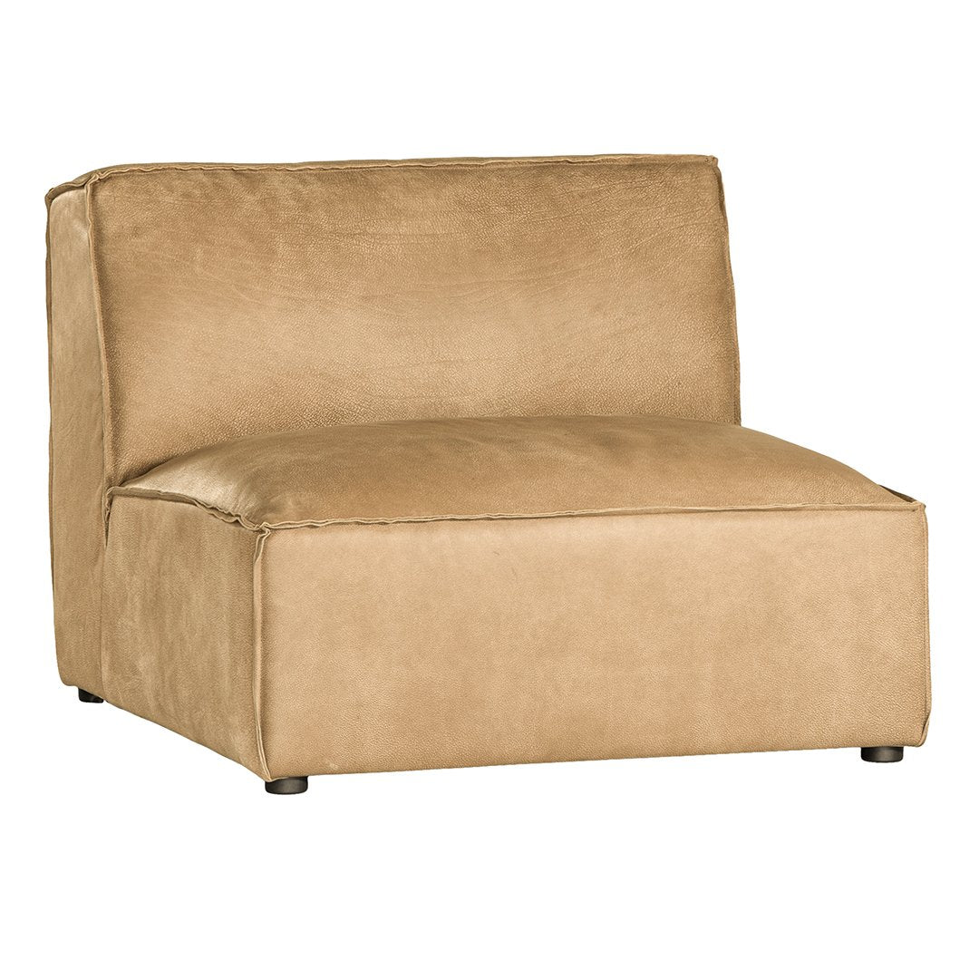 Manson Modular Sofa | Aniline Leather | Cashew Single Seater Uniqwa Collections