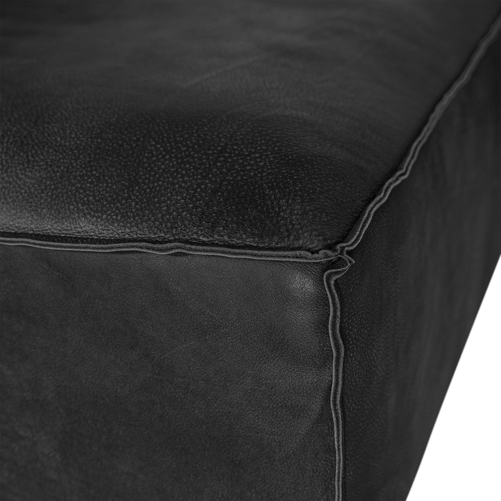 Manson Modular Leather Sofa | Black Uniqwa Collections