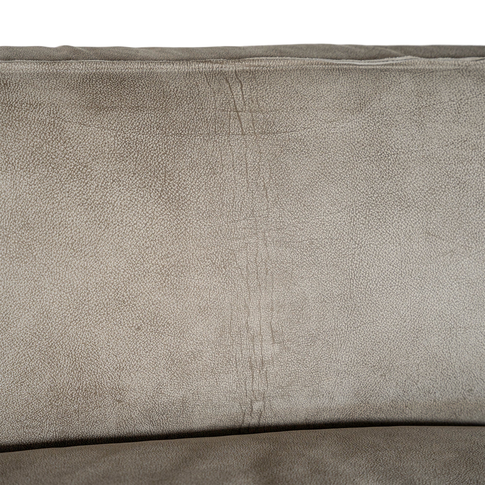 Manson Buffalo Leather Sofa | Earthy Grey Uniqwa Collections