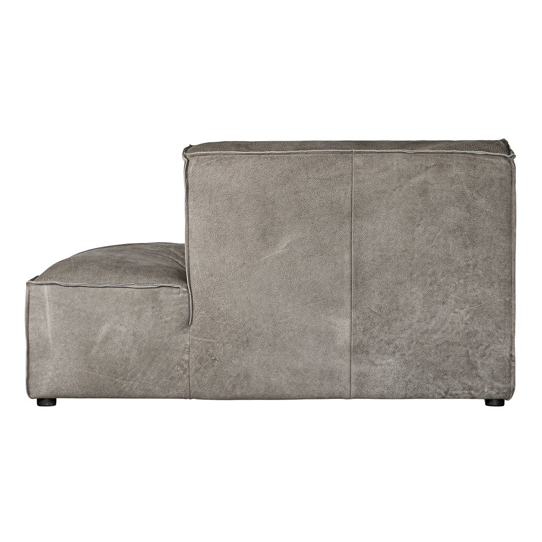 Manson Modular Sofa | Buffalo Leather | Earthy Grey Uniqwa Collections