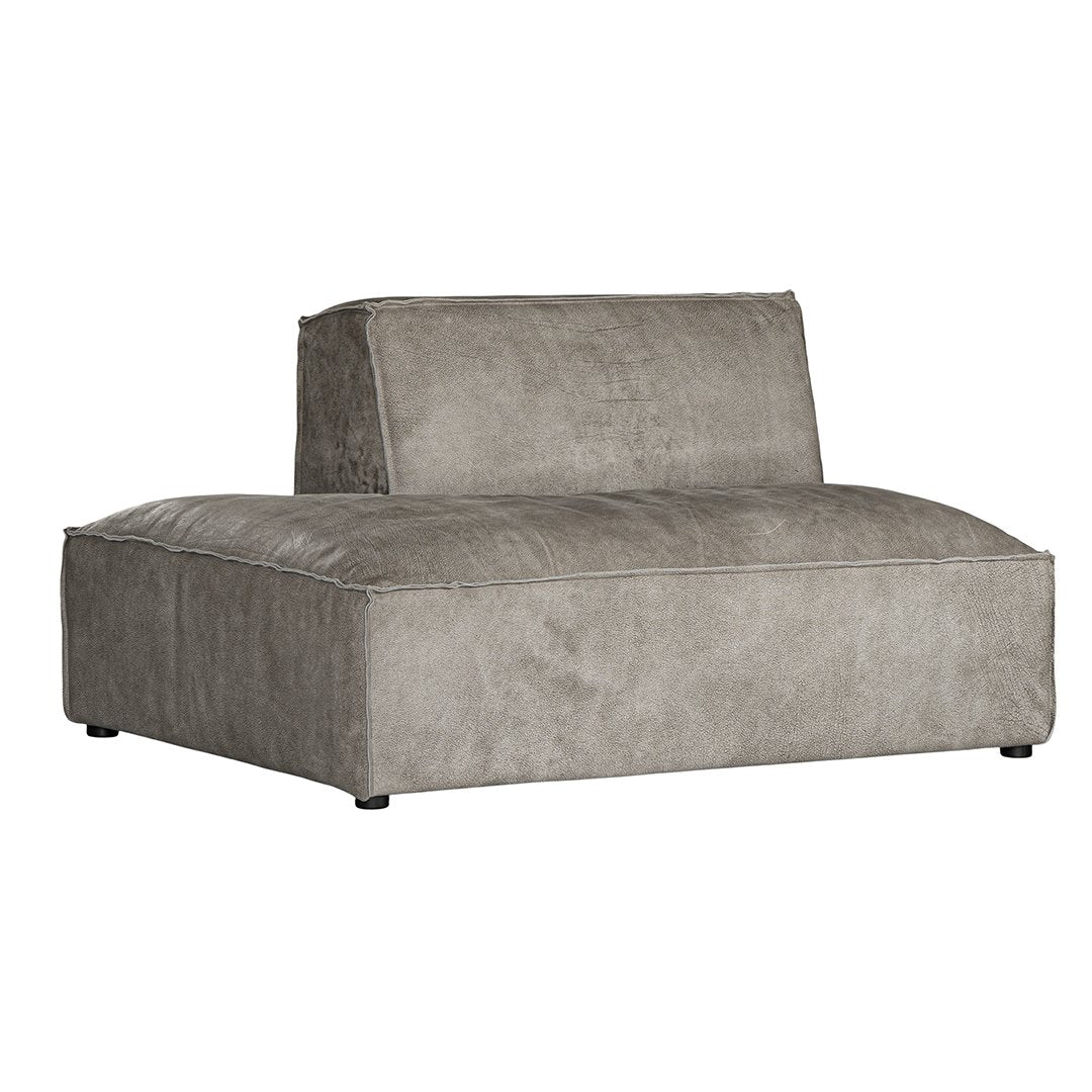 Manson Modular Sofa | Buffalo Leather | Earthy Grey Left Side Chaise Uniqwa Collections