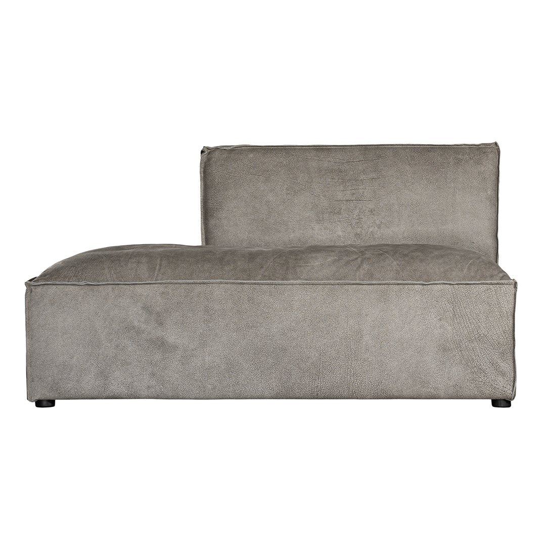 Manson Modular Sofa | Buffalo Leather | Earthy Grey Right Side Chaise Uniqwa Collections