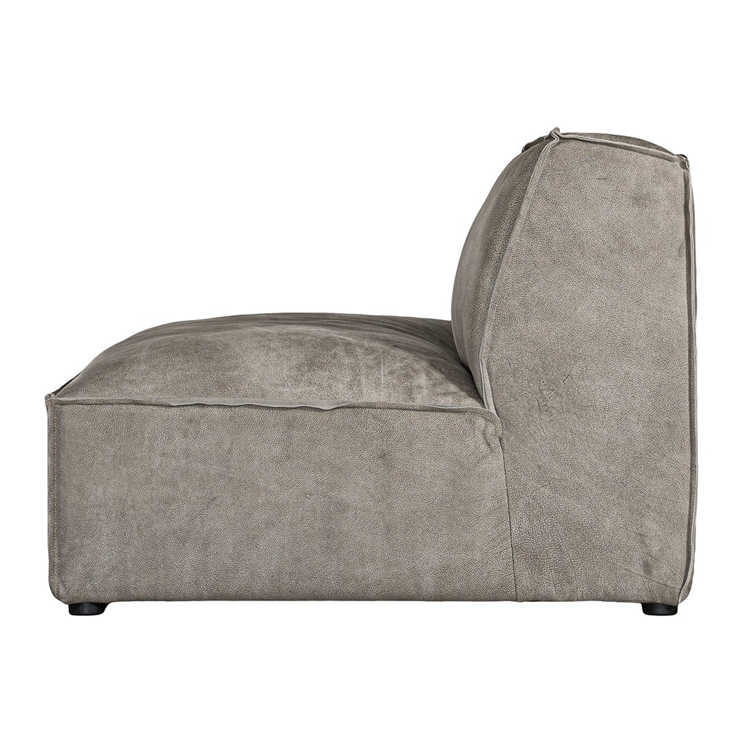 Manson Modular Sofa | Buffalo Leather | Earthy Grey Uniqwa Collections