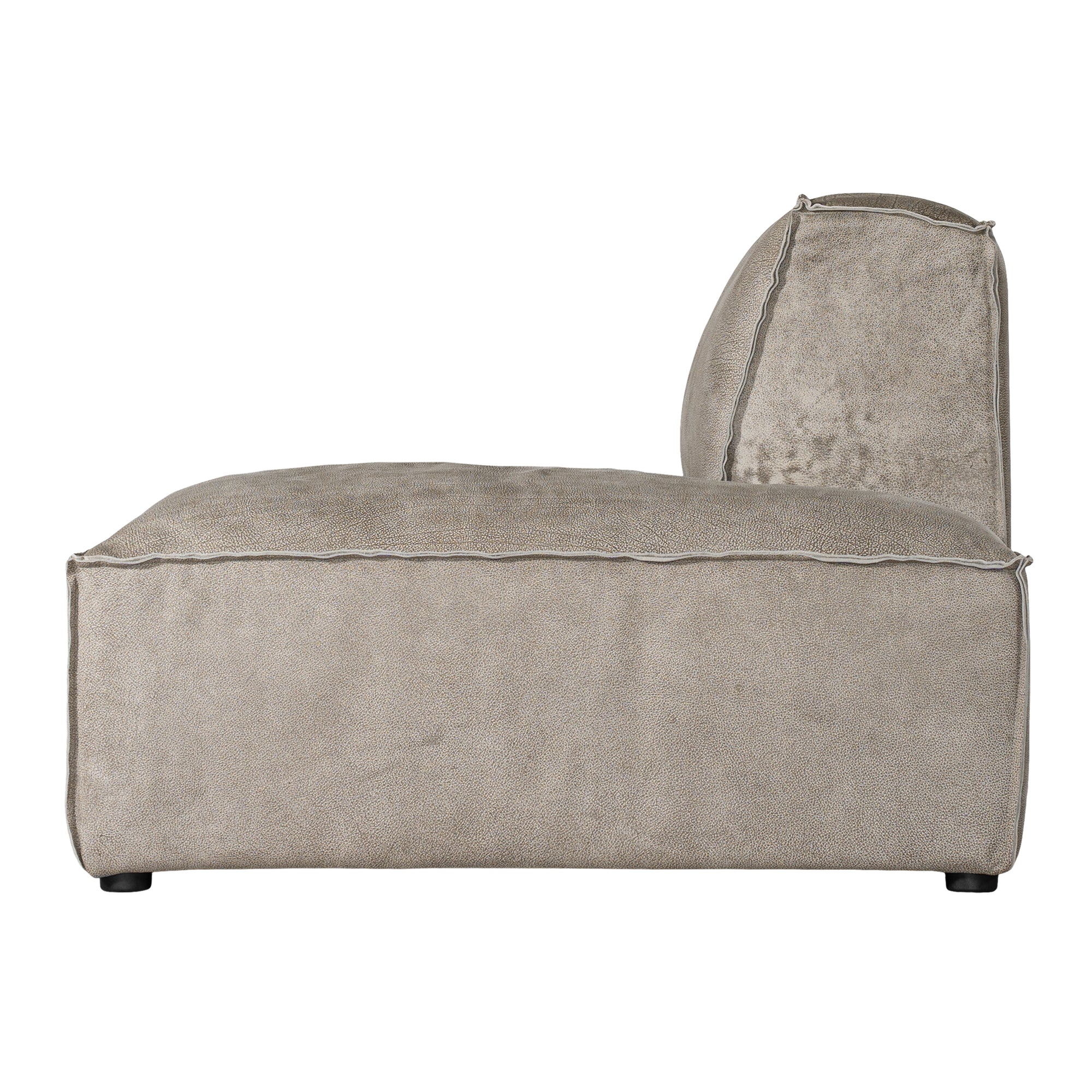 Manson Buffalo Leather Sofa | Earthy Grey Uniqwa Collections