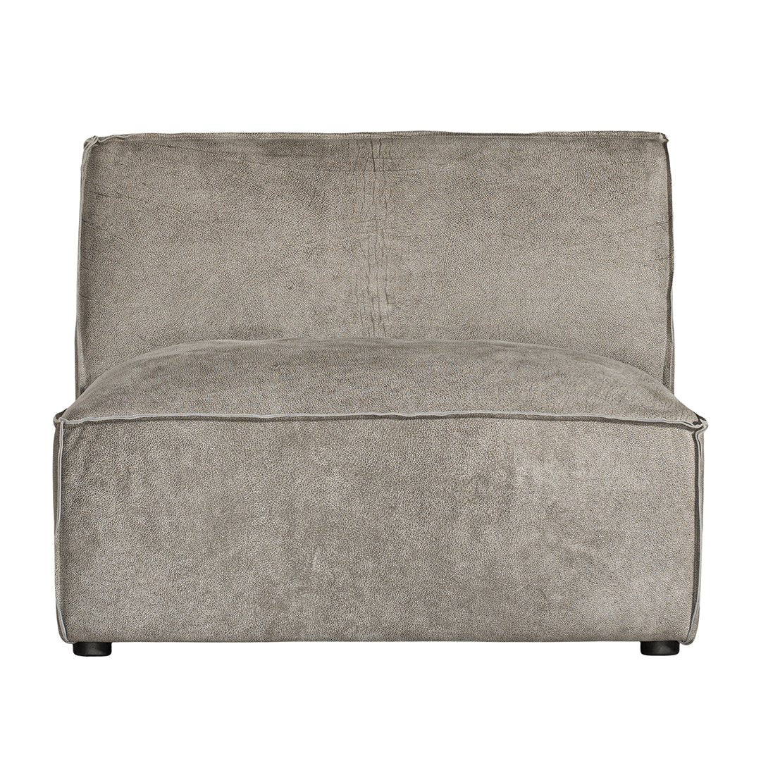 Manson Modular Sofa | Buffalo Leather | Earthy Grey Uniqwa Collections