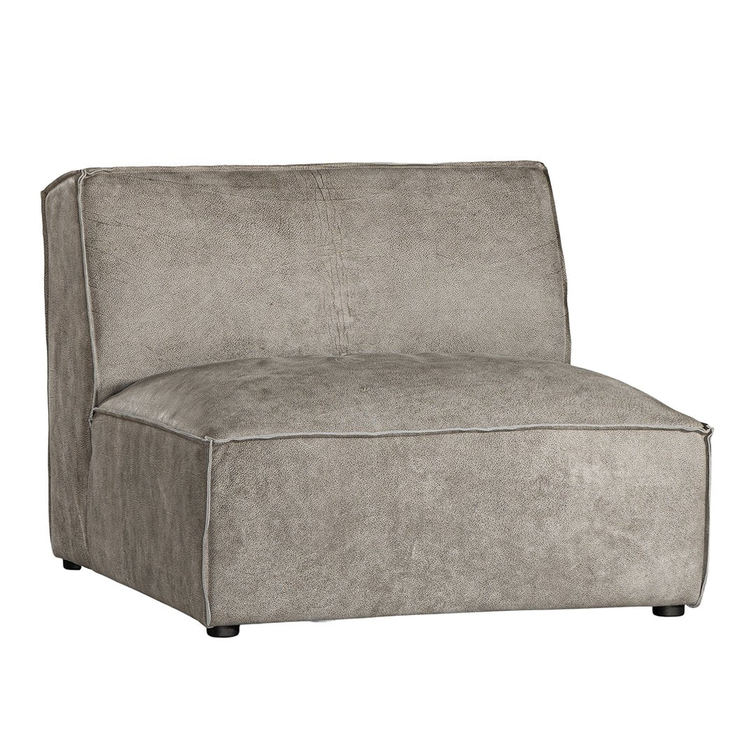 Manson Modular Sofa | Buffalo Leather | Earthy Grey Uniqwa Collections
