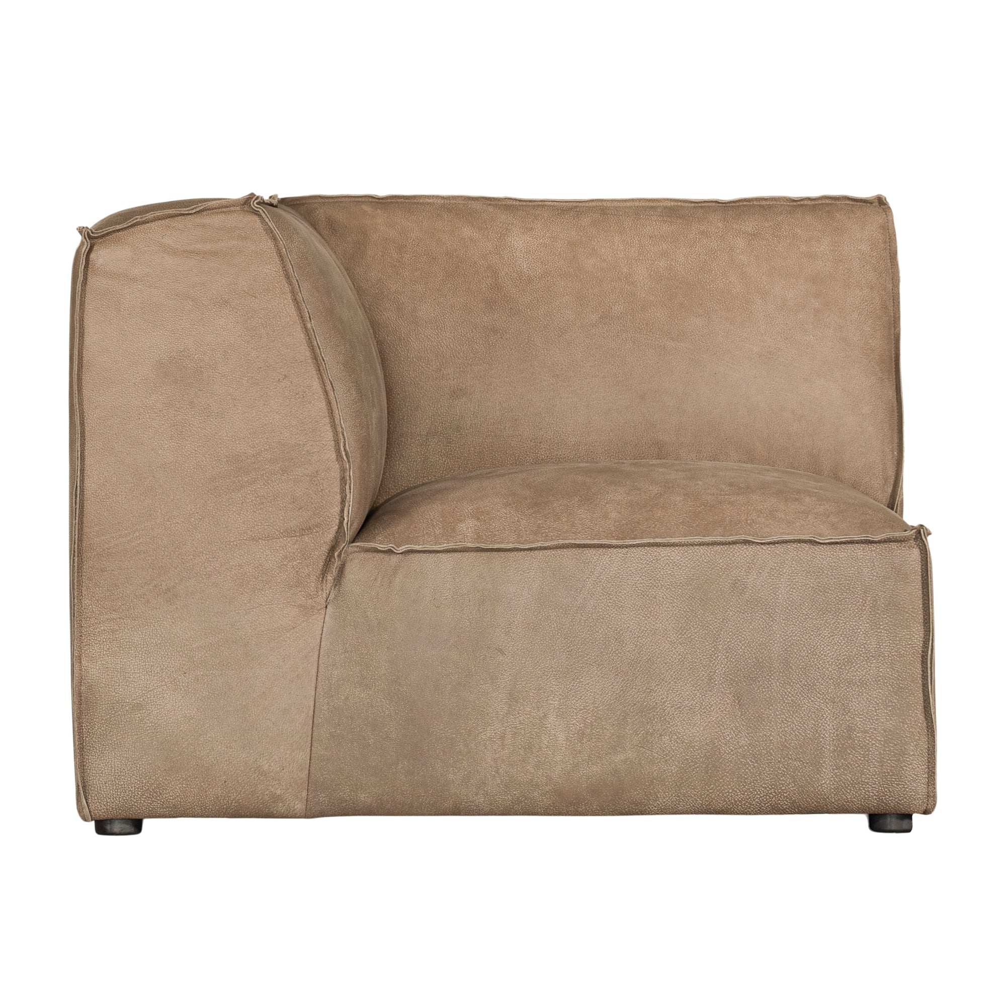 Manson Buffalo Leather Modular Sofa | Enoki Brown Uniqwa Collections