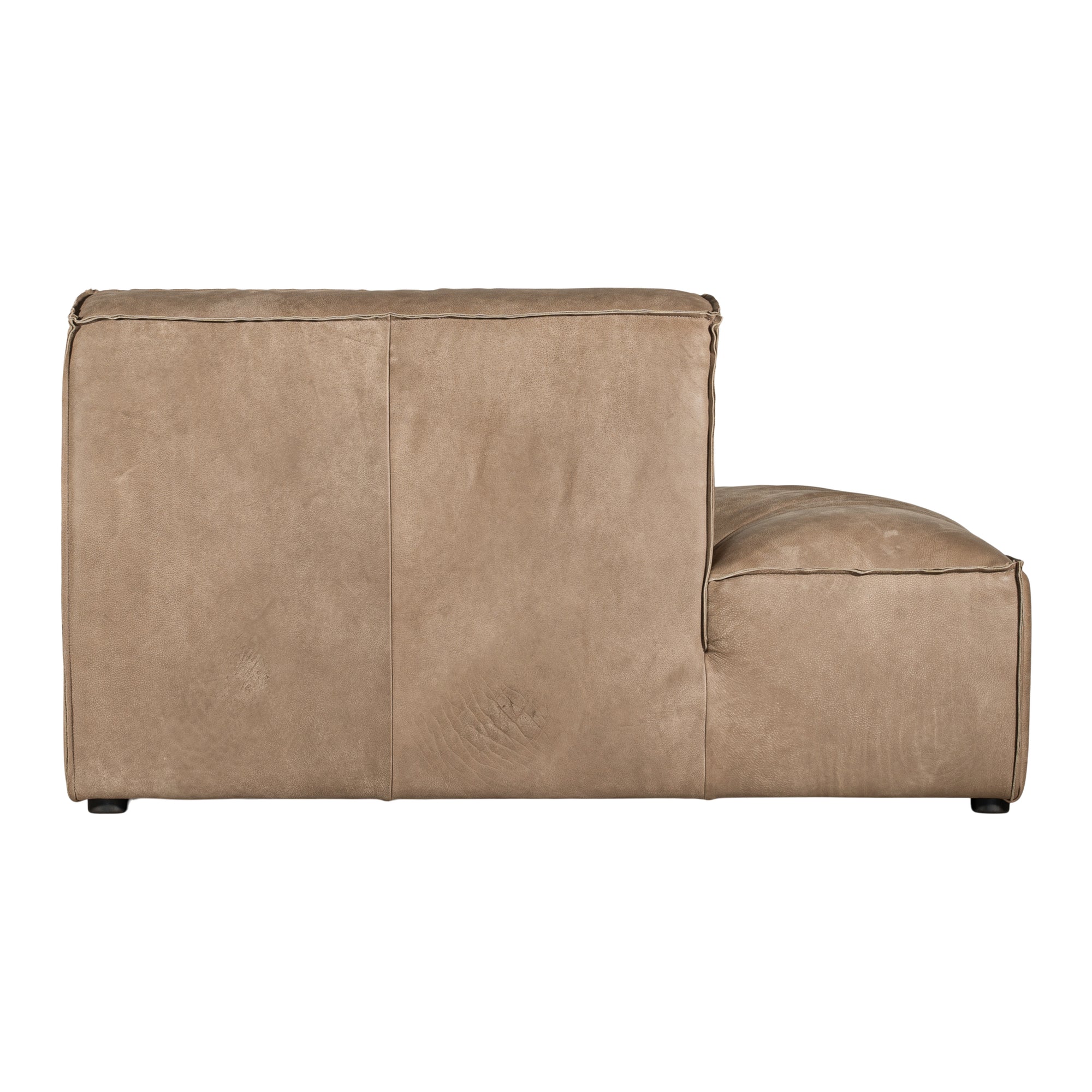 Manson Buffalo Leather Modular Sofa | Enoki Brown Uniqwa Collections