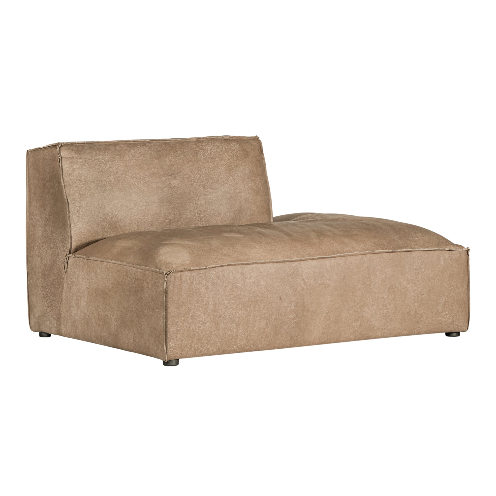 Manson Buffalo Leather Modular Sofa | Enoki Brown Uniqwa Collections