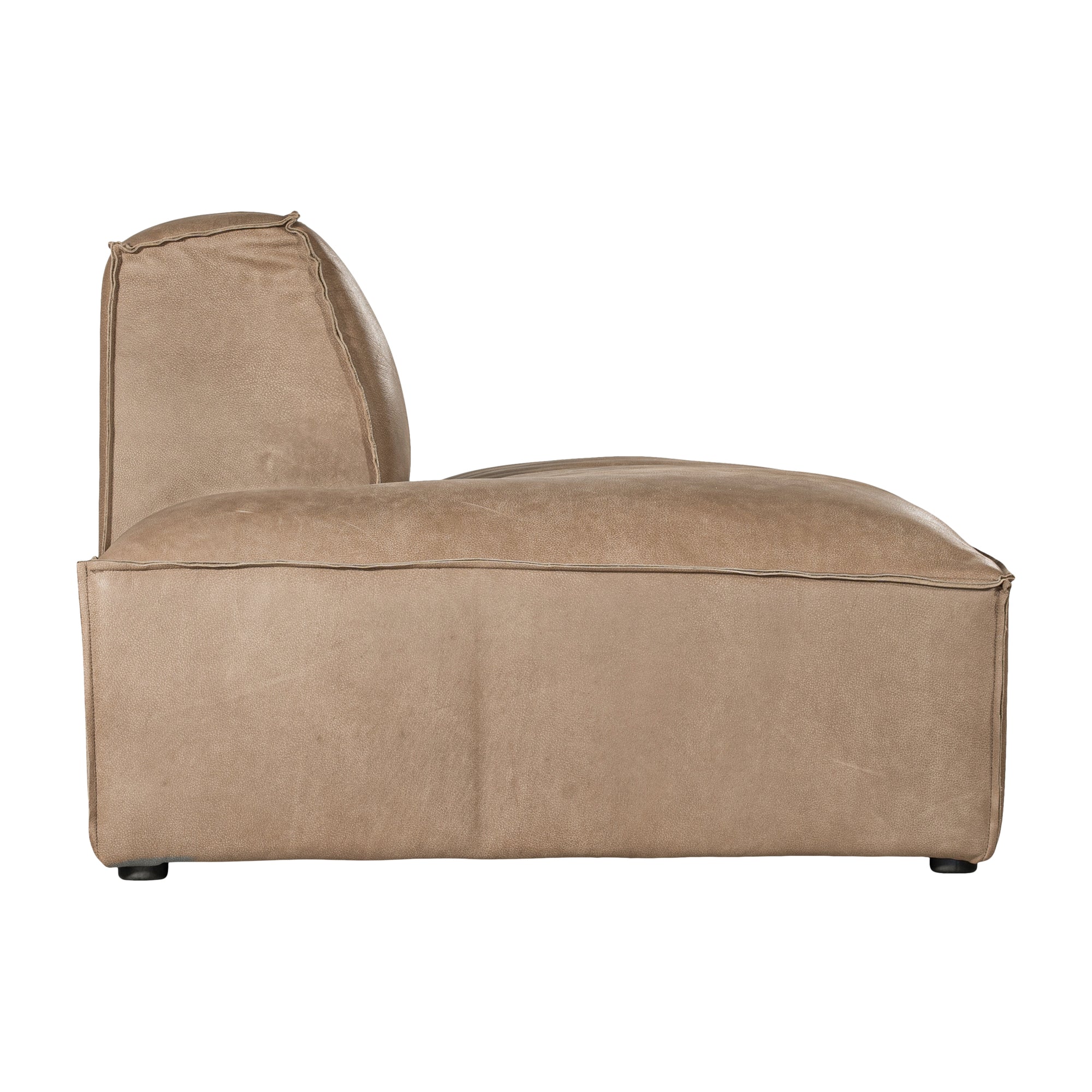 Manson Buffalo Leather Modular Sofa | Enoki Brown Uniqwa Collections