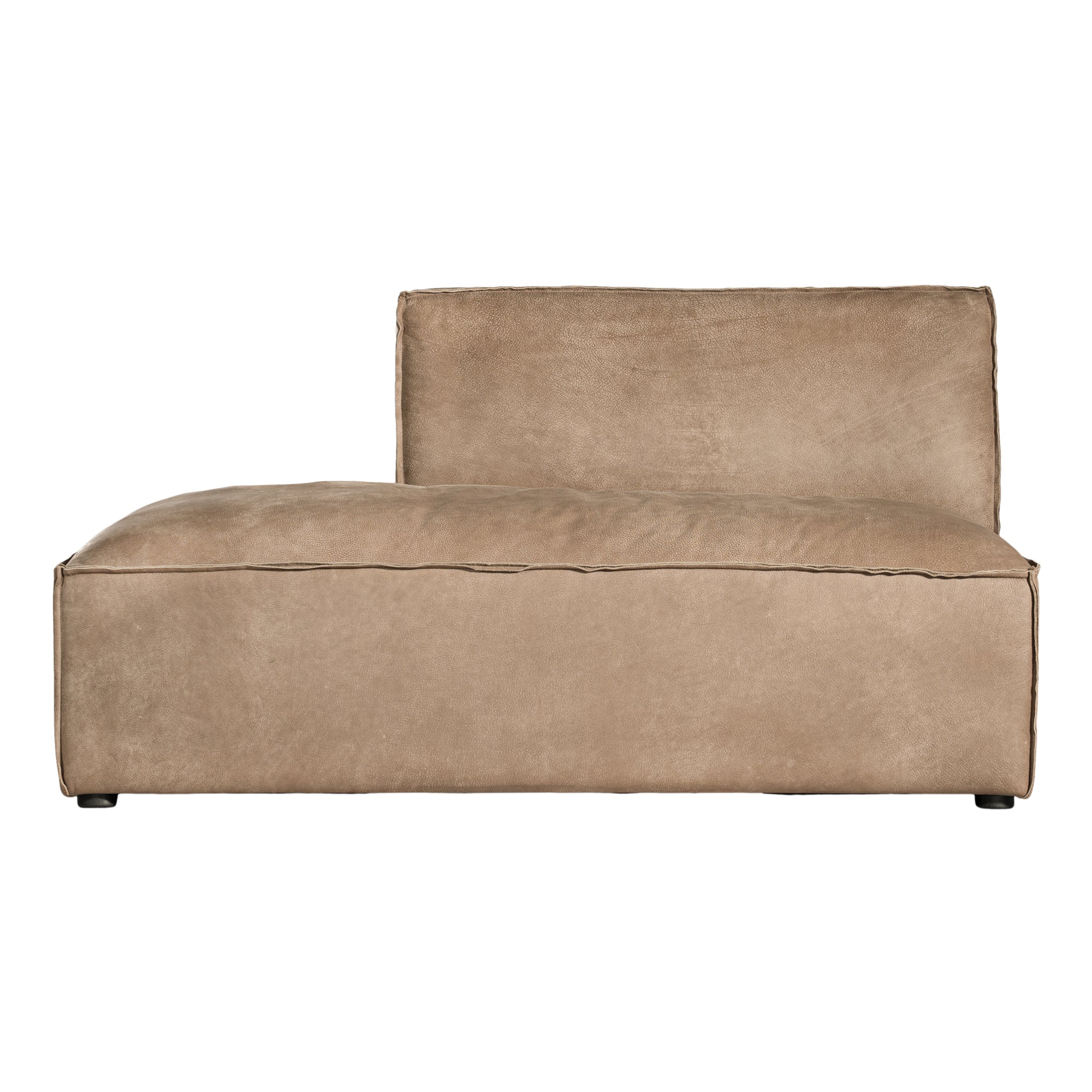 Manson Buffalo Leather Modular Sofa | Enoki Brown Uniqwa Collections