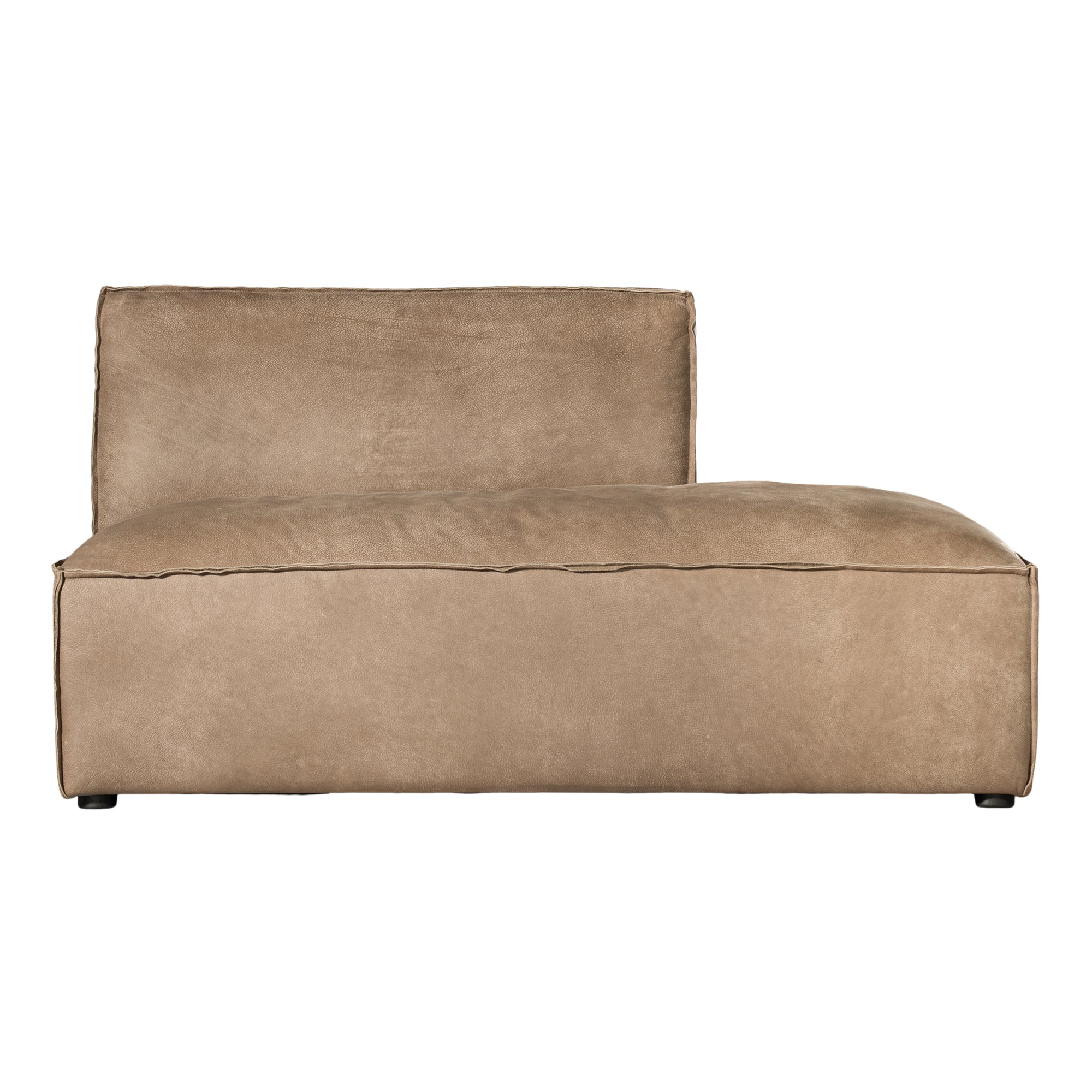 Manson Buffalo Leather Modular Sofa | Enoki Brown Uniqwa Collections