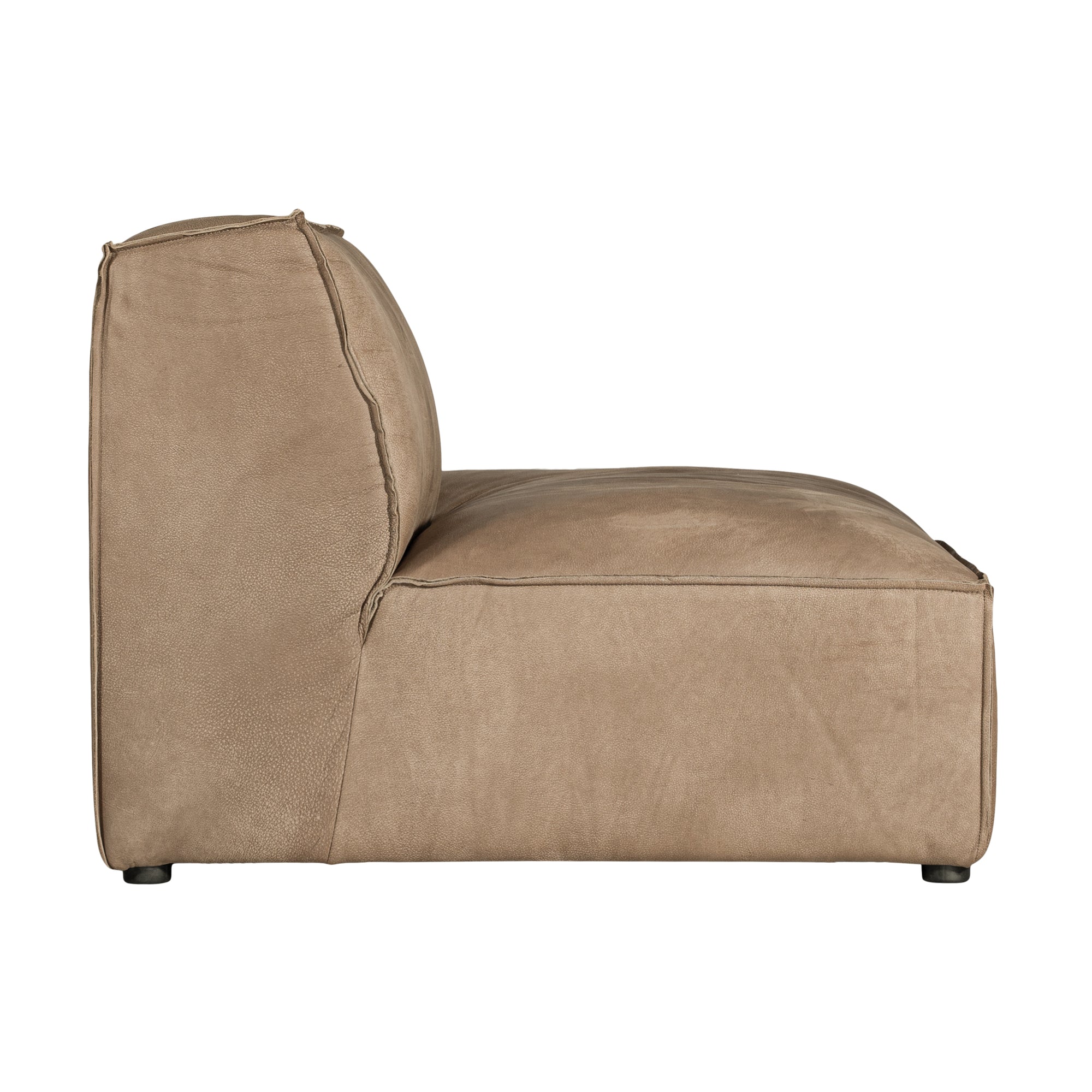 Manson Buffalo Leather Modular Sofa | Enoki Brown Uniqwa Collections