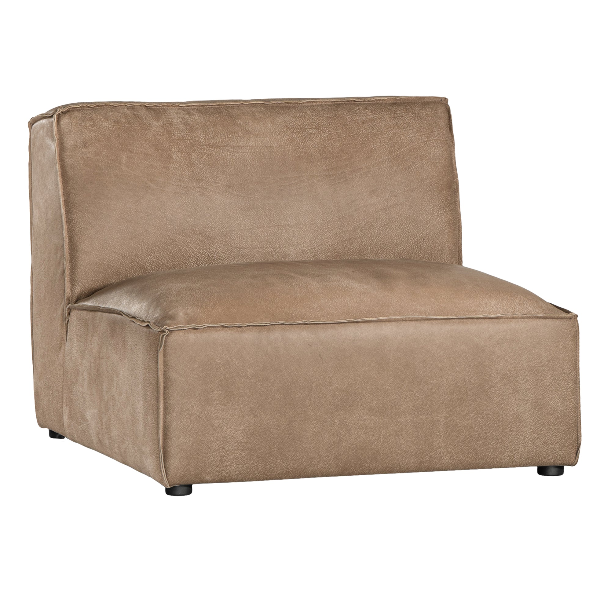 Manson Buffalo Leather Modular Sofa | Enoki Brown Single Seater Uniqwa Collections
