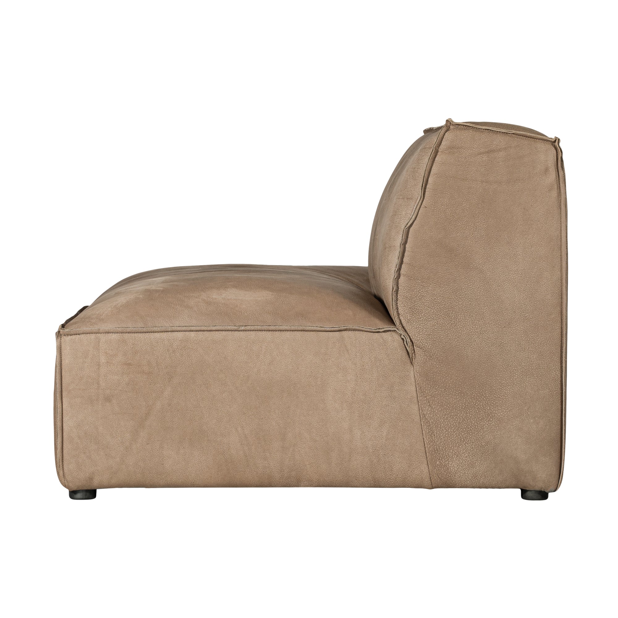 Manson Buffalo Leather Modular Sofa | Enoki Brown Uniqwa Collections